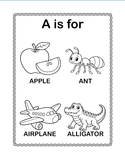 English A coloring page to color online
