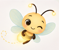 Lumi the firefly being adventurous