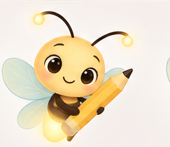 Lumi the firefly being creative